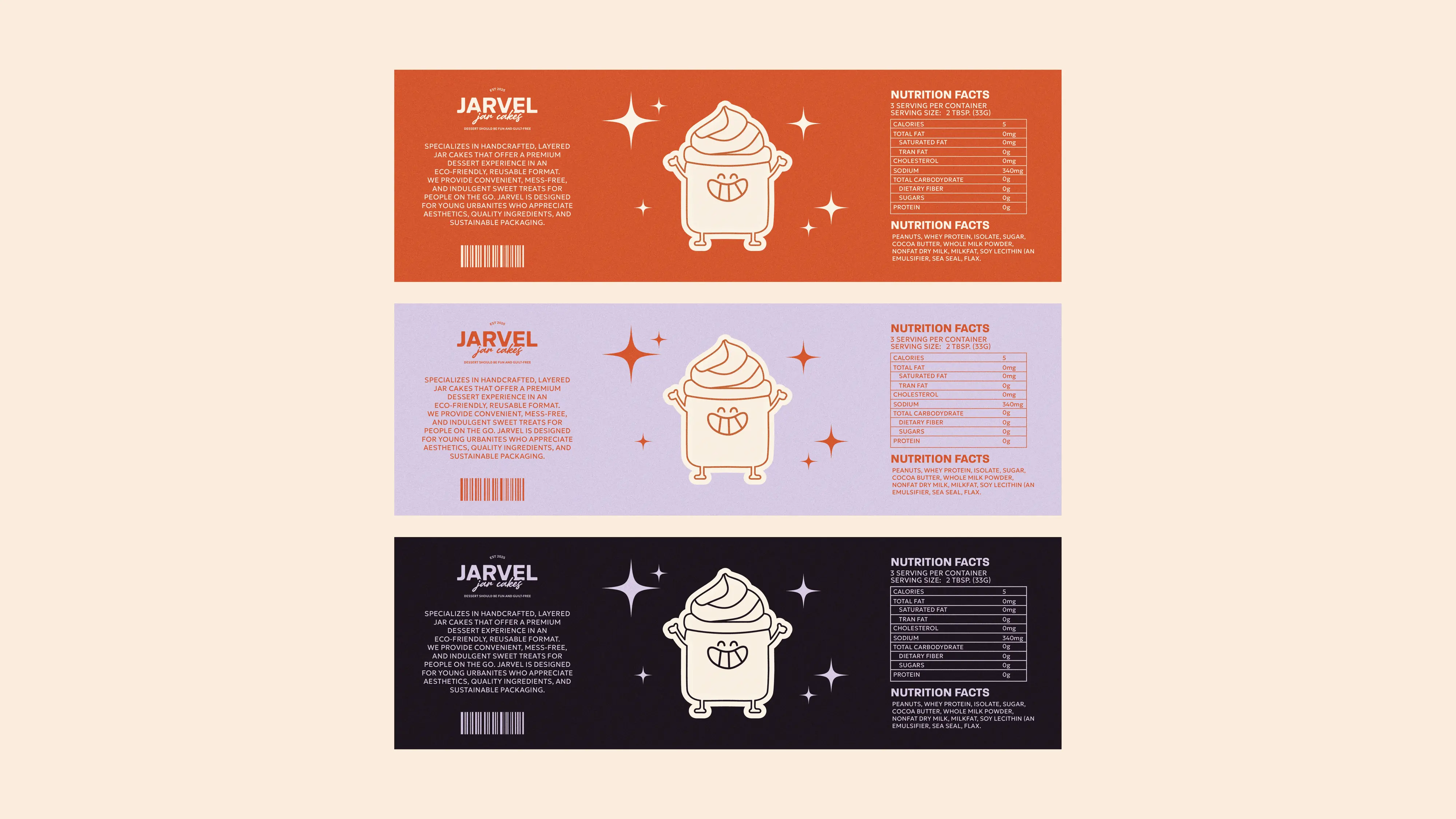 jarvel label design