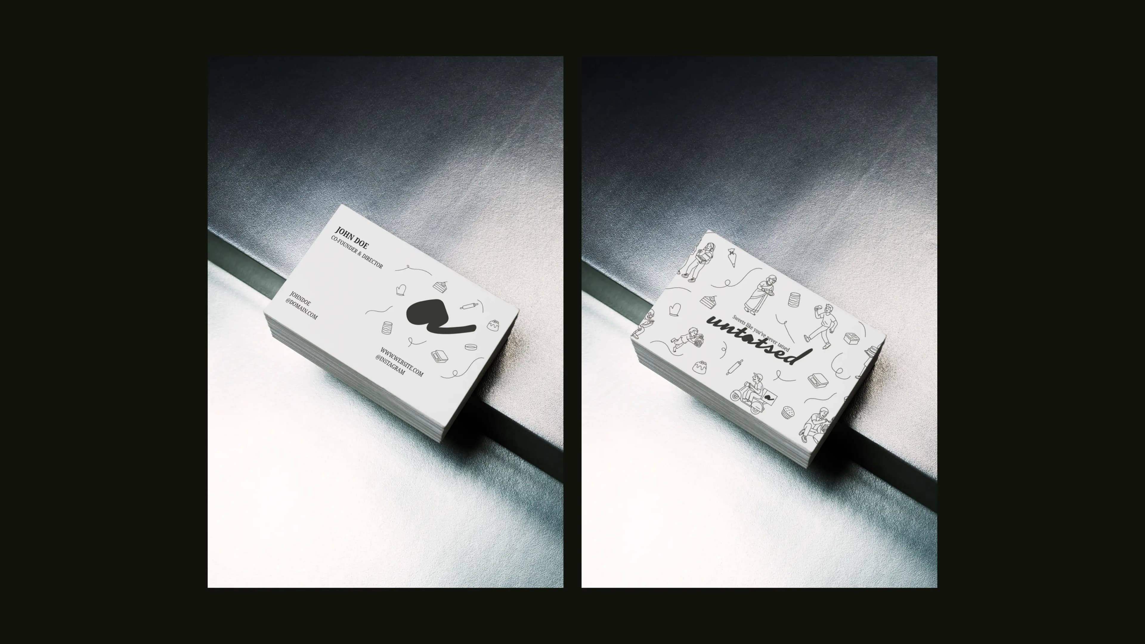 untatsed business cards
